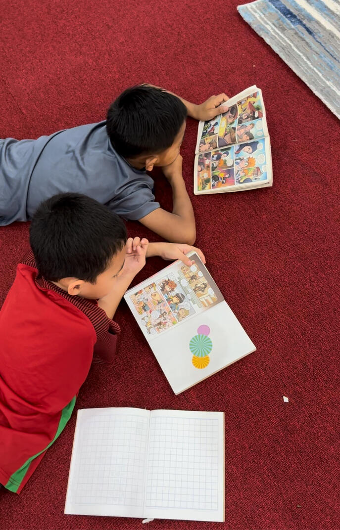 Kata-kata semangat untuk anak-anak. Anak-anak sedang membuat perbentangan untuk 3M dan STEAM, kelab emak ayah cakna anak pintar (KECAP) Malaysia Rohimah Mohamud